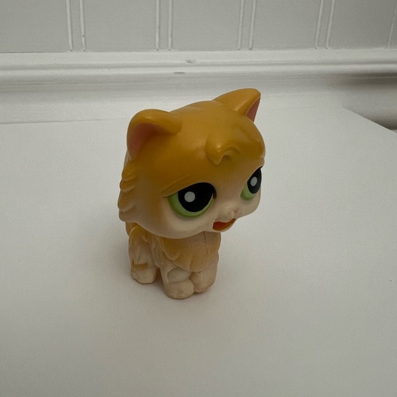 Vintage LPS - Littlest Pet Shop - 2005 Rare Magic Motion Cat - yellow/white - Picture 5 of 5